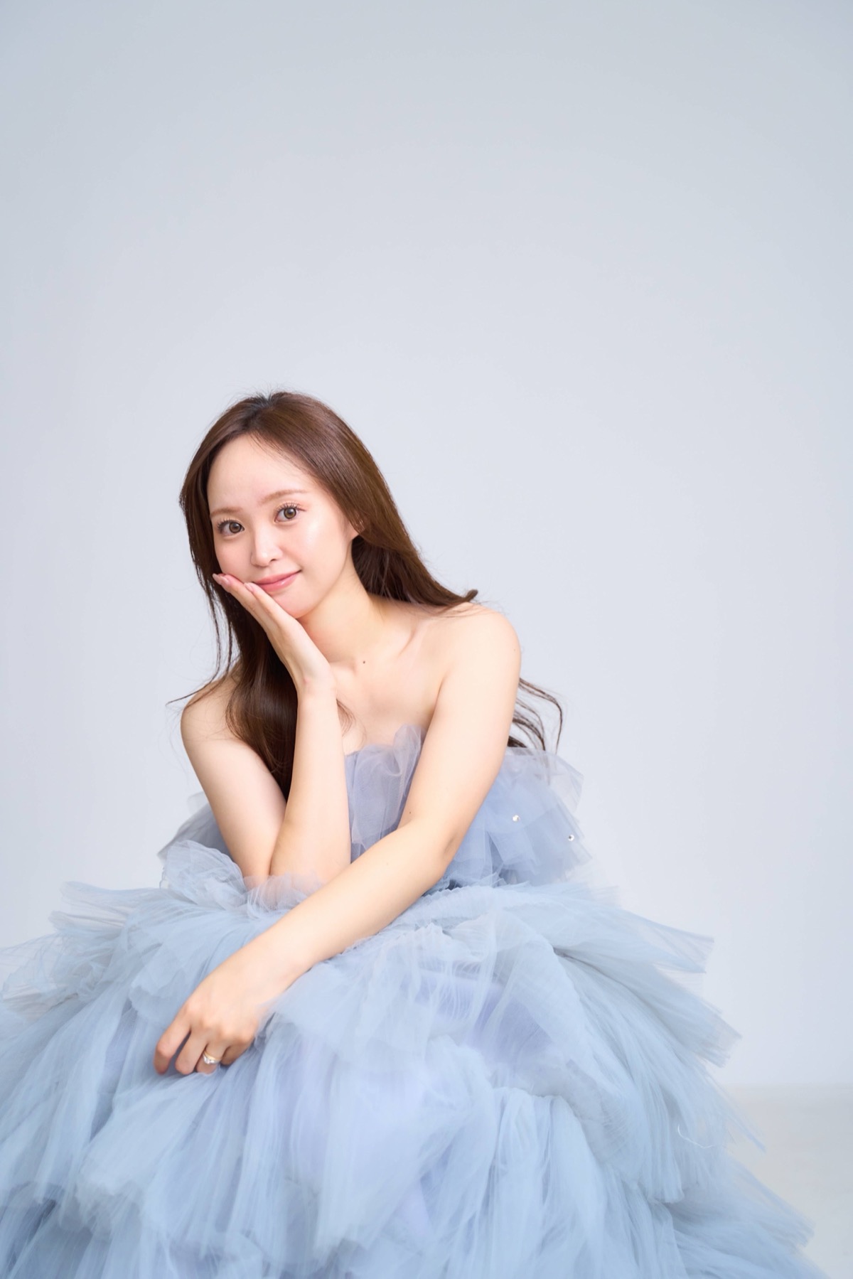 ブルードレスでのウェディングフォト