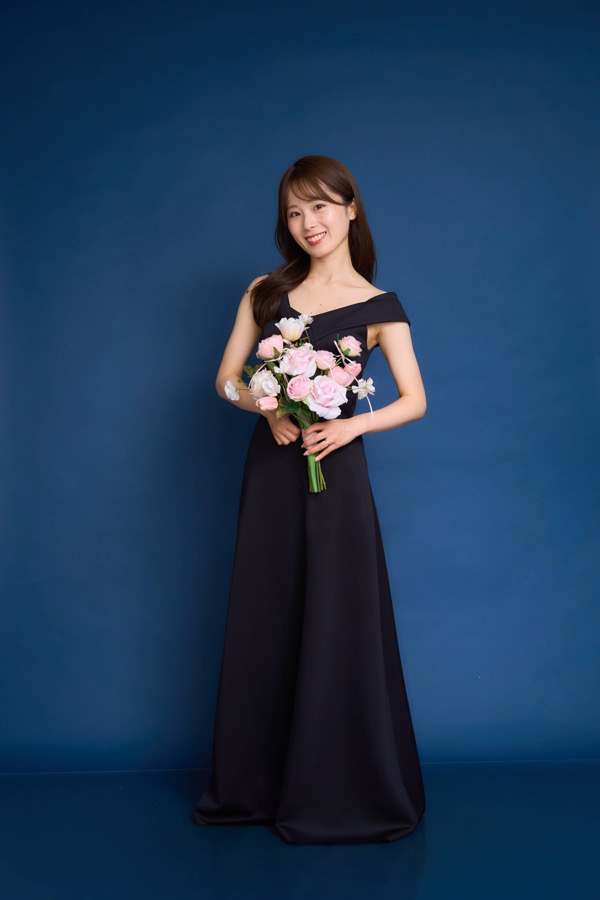 ネイビードレスのソロフォト