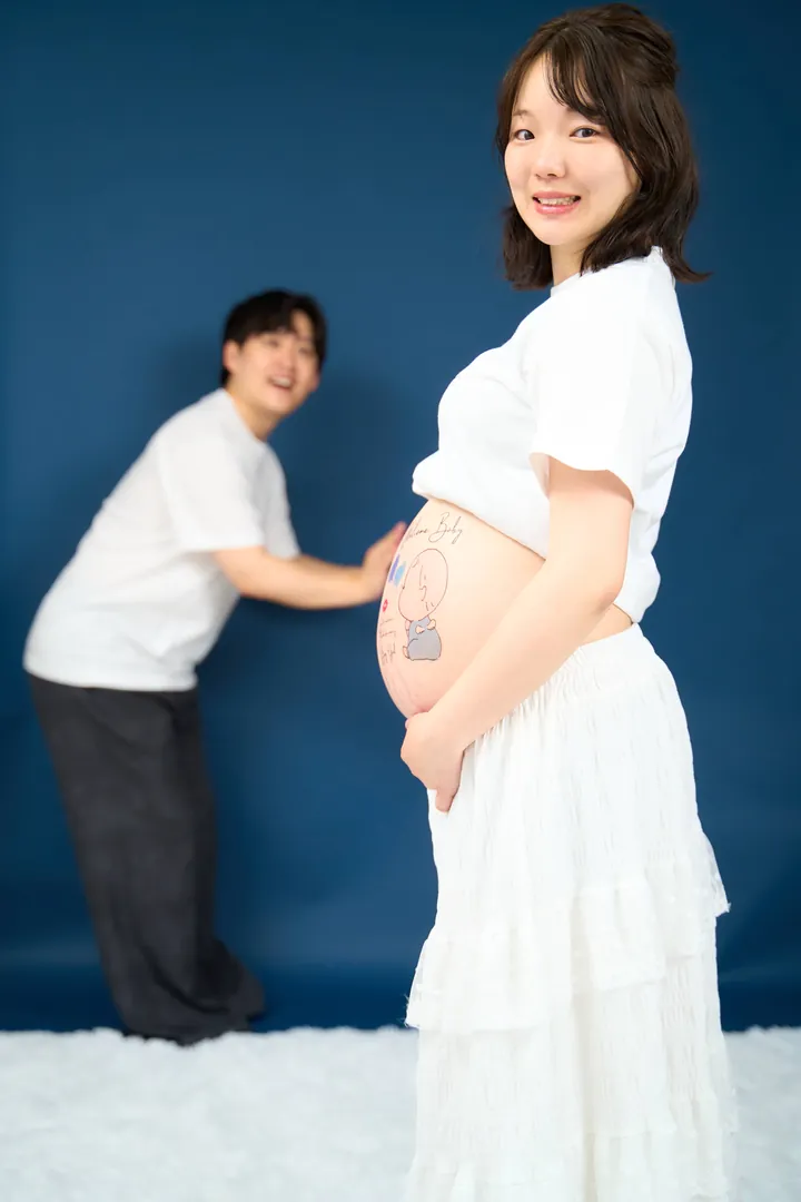 マタニティドレスのマタニティフォト