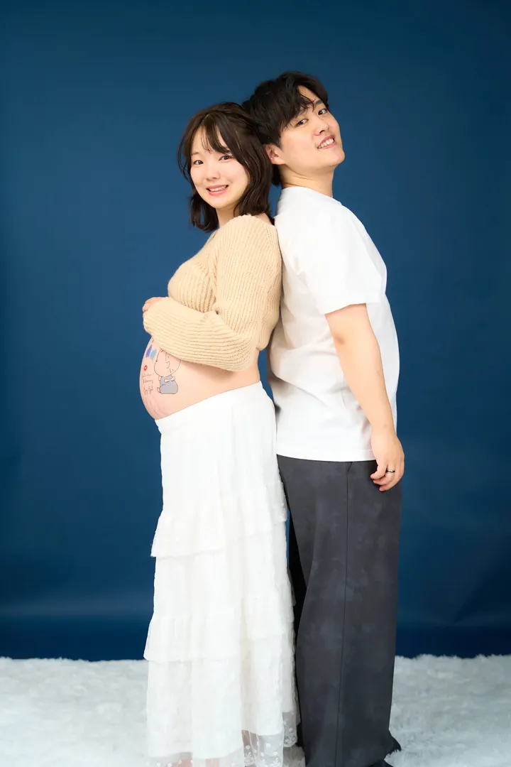 完全貸切スタジオで残すマタニティフォト