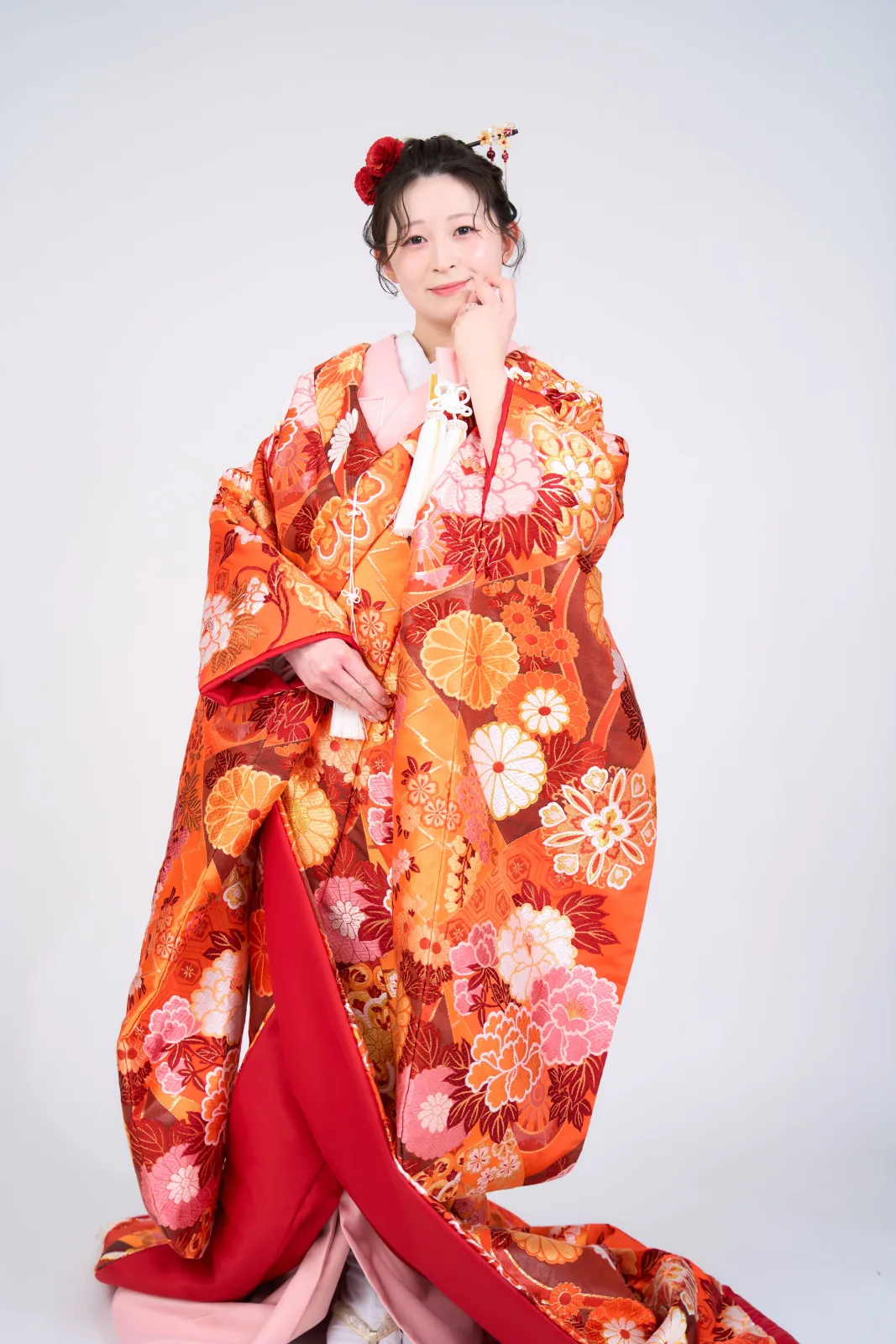 花嫁の打掛　色打掛 新お色直し花嫁スタイルUH-05