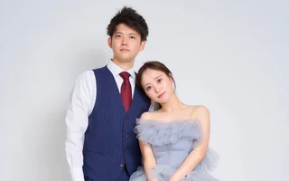 2人だけの空間でセルフ撮影