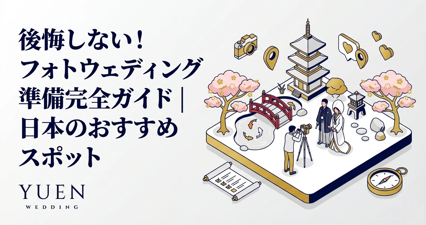 後悔しない！フォトウェディング準備完全ガイド｜日本のおすすめスポット