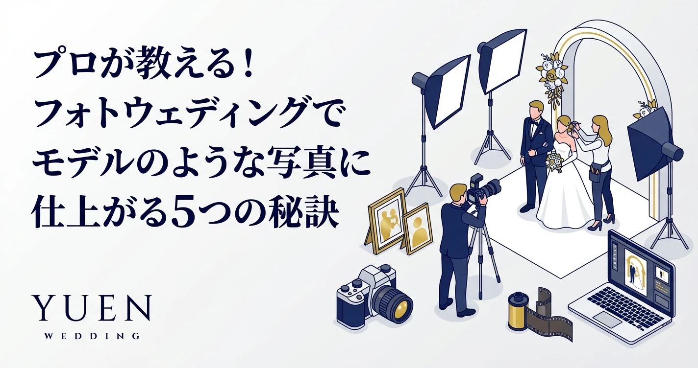 プロが教える！フォトウェディングでモデルのような写真に仕上がる５つの秘訣