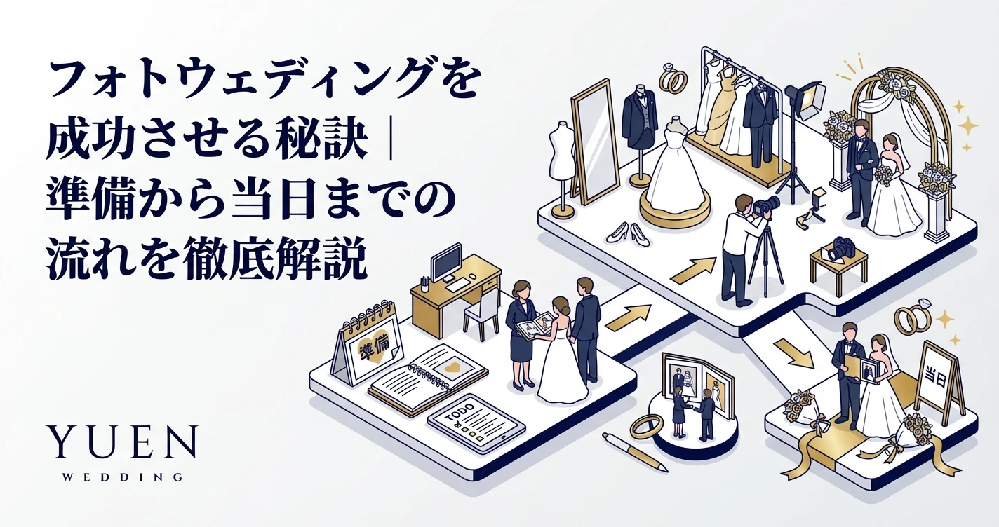 フォトウェディングを成功させる秘訣｜準備から当日までの流れを徹底解説