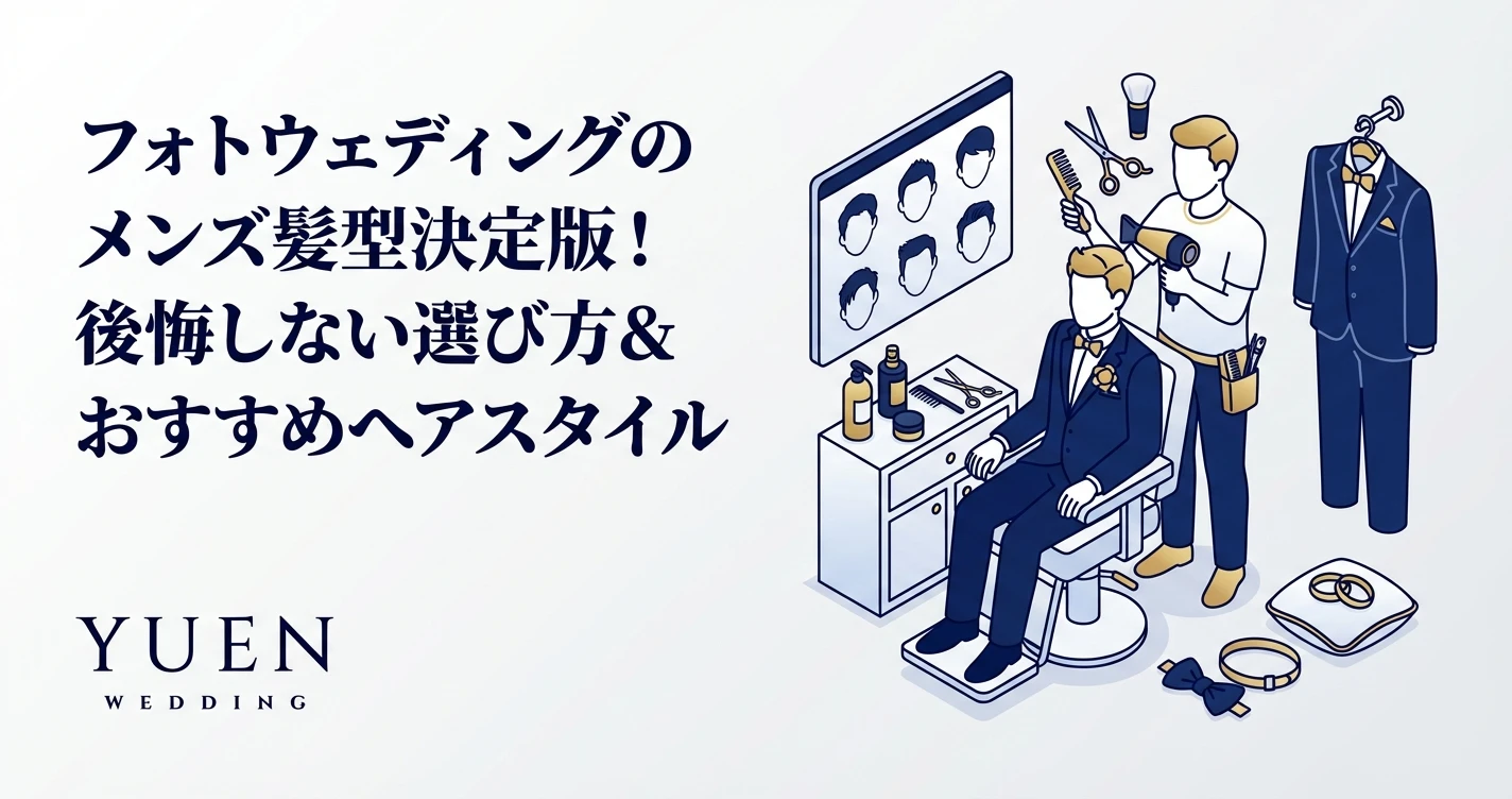 フォトウェディングのメンズ髪型決定版！後悔しない選び方＆おすすめヘアスタイル