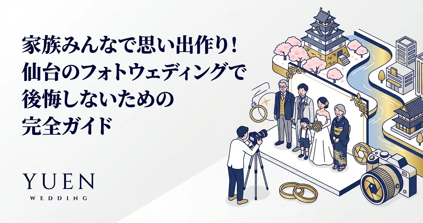 家族みんなで思い出作り！仙台のフォトウェディングで後悔しないための完全ガイド