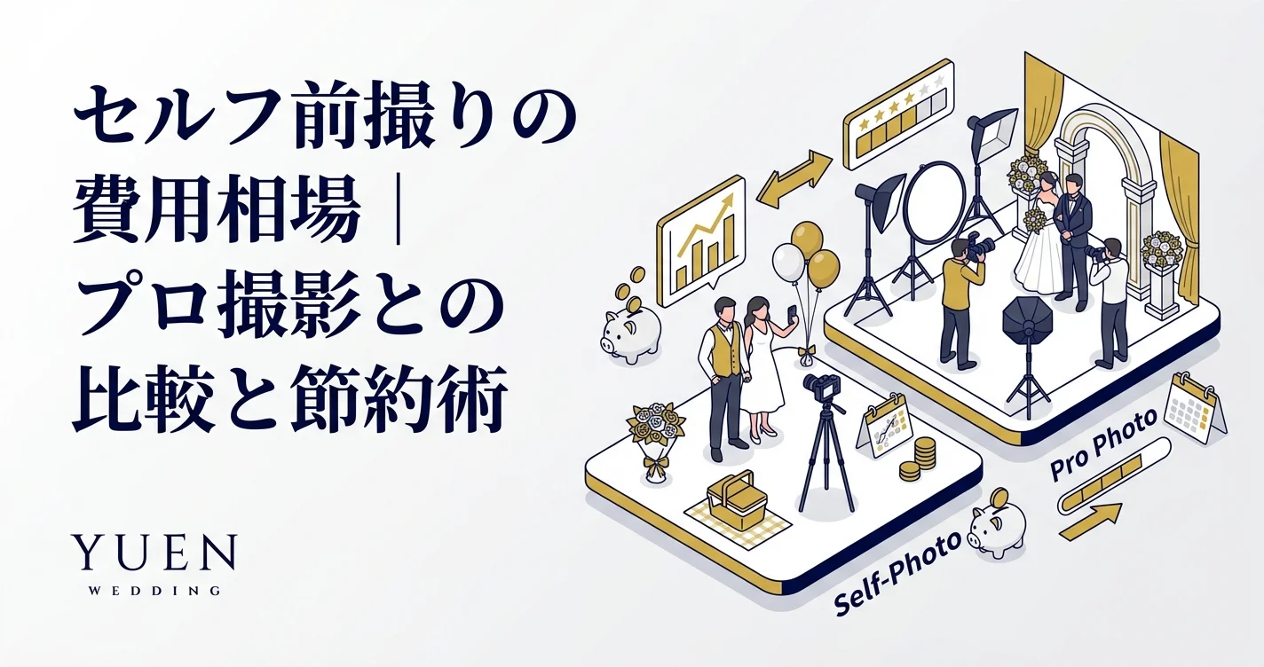 セルフ前撮りの費用相場｜プロ撮影との比較と節約術