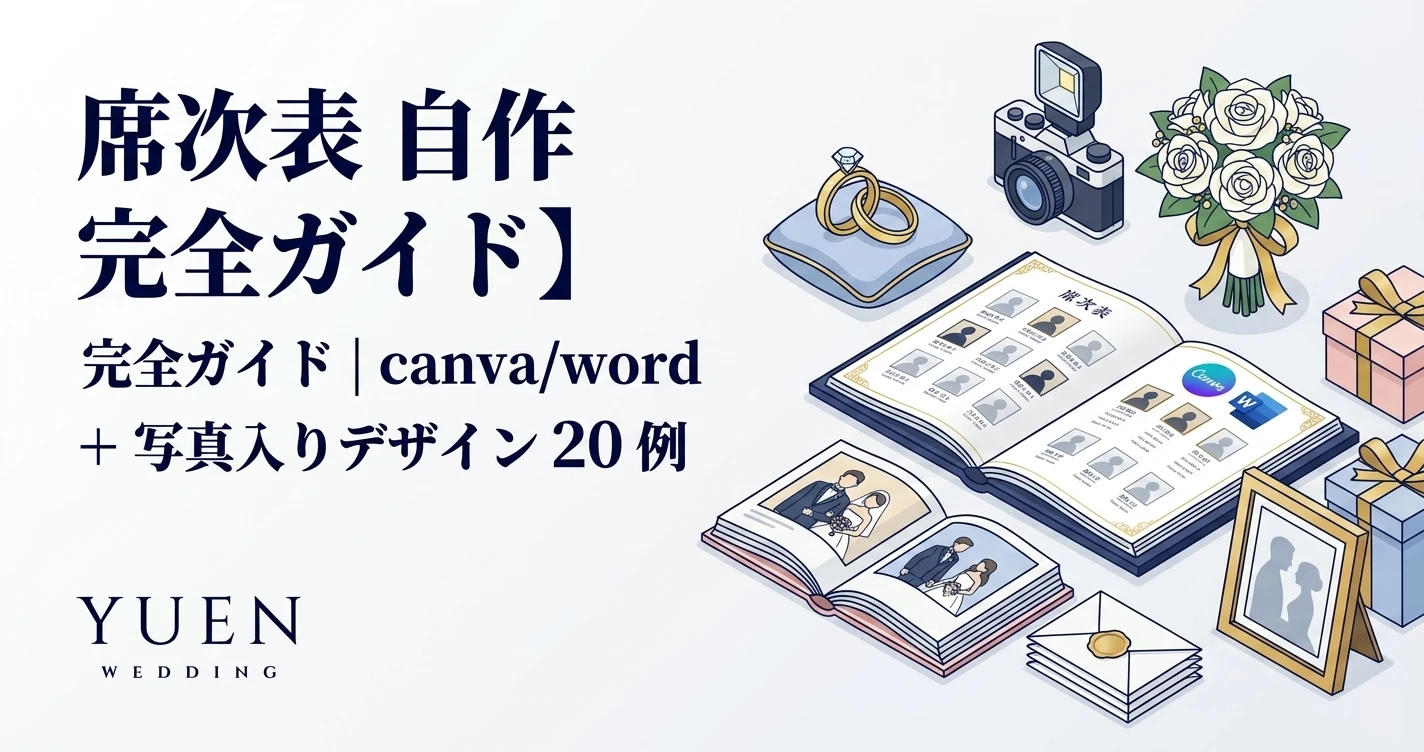 席次表 自作 完全ガイド｜canva/word テンプレ + 写真入りデザイン 20 例
